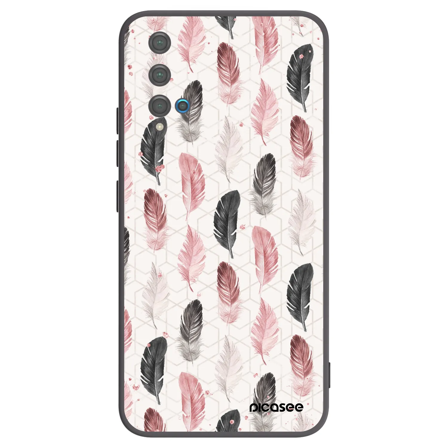 Picasee silikonový černý obal pro Huawei Nova 5T - Pírka 2