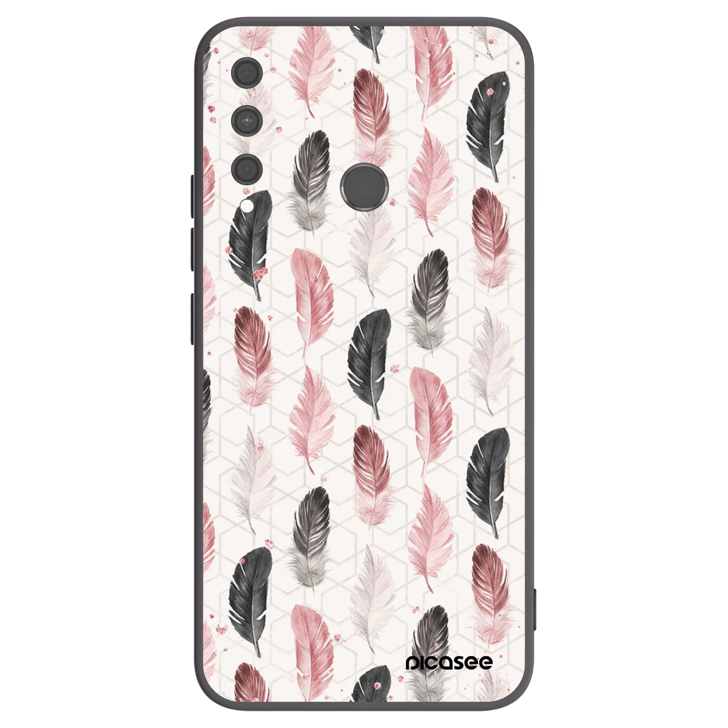 Picasee silikonový černý obal pro Huawei P40 Lite E - Pírka 2