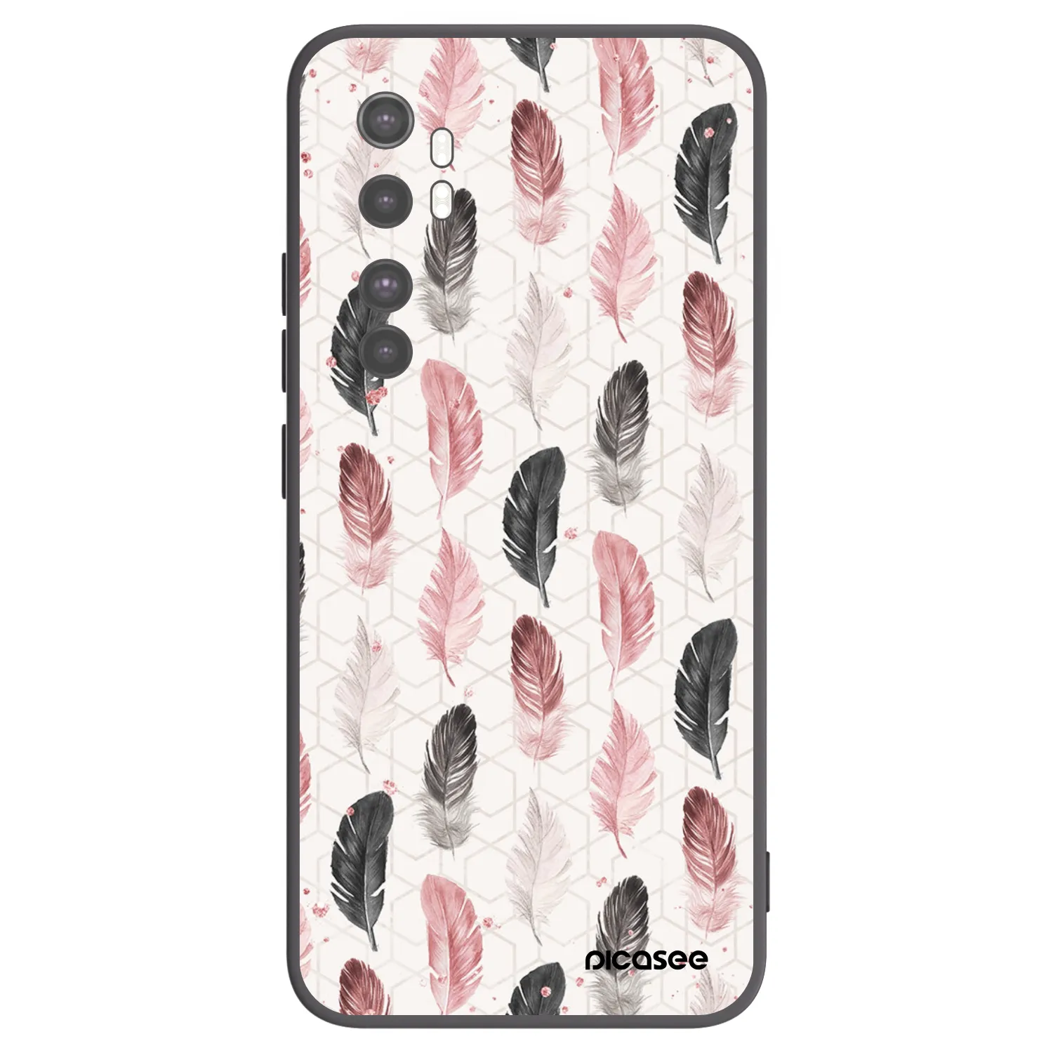 Picasee silikonový černý obal pro Xiaomi Mi Note 10 Lite - Pírka 2