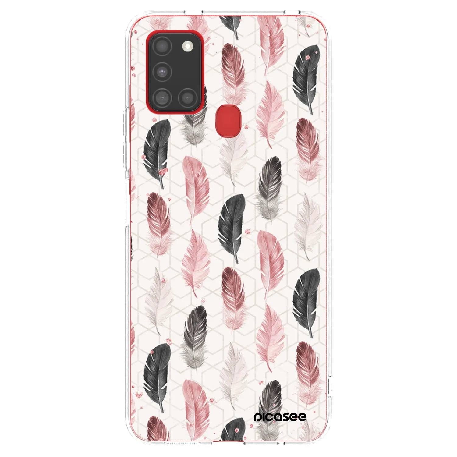 Picasee silikonový průhledný obal pro Samsung Galaxy A21s - Pírka 2