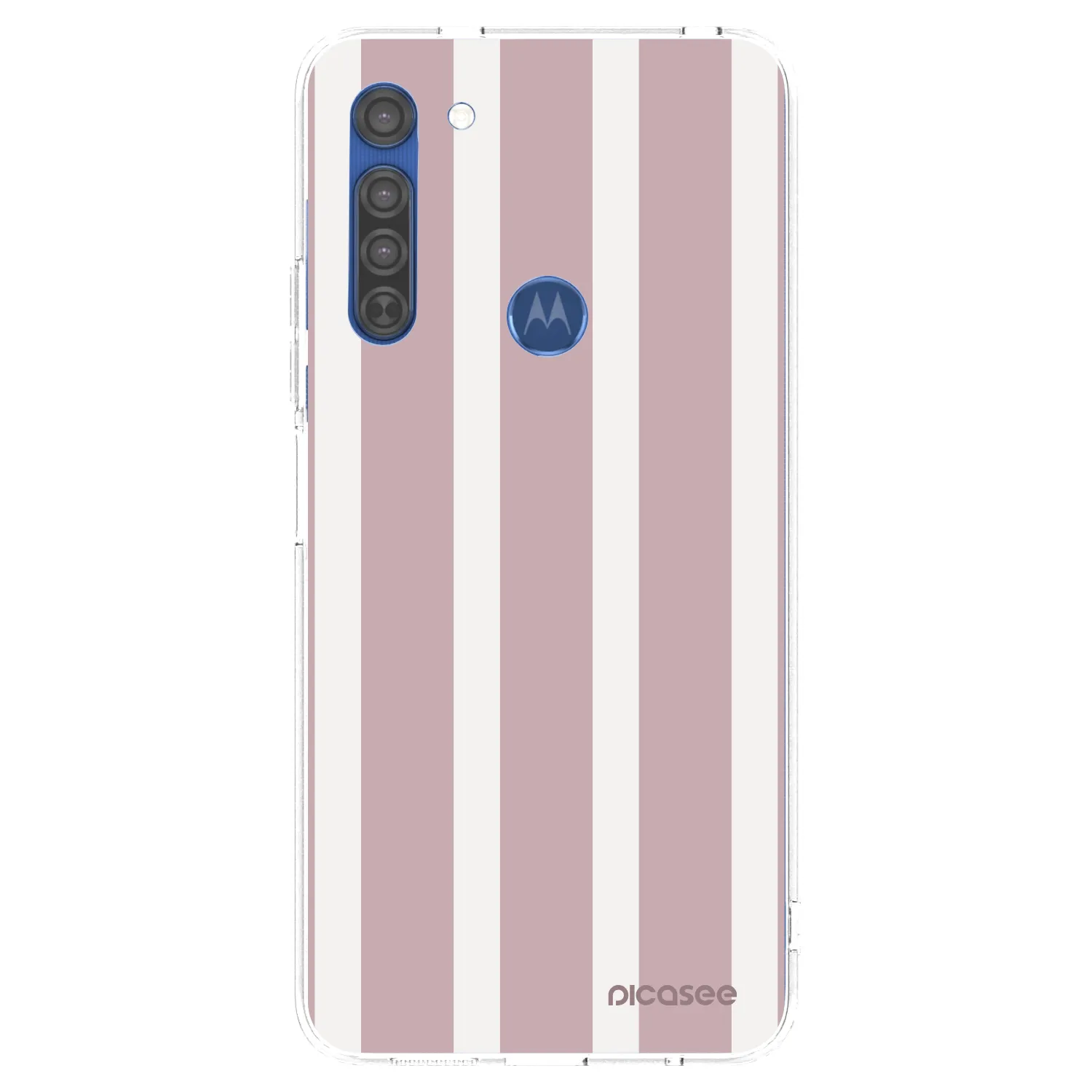 Picasee silikonový průhledný obal pro Motorola Moto G8 - Velvet sun
