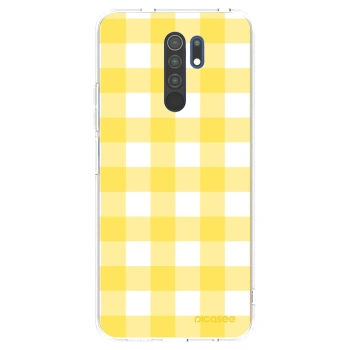 Picasee silikonový průhledný obal pro Xiaomi Redmi 9 - Gride lemon