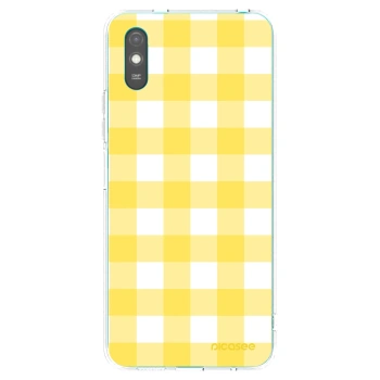 Picasee silikonový průhledný obal pro Xiaomi Redmi 9A - Gride lemon