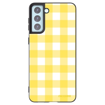 Picasee silikonový černý obal pro Samsung Galaxy S21+ 5G G996F - Gride lemon