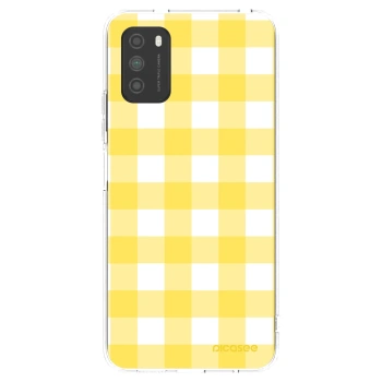Picasee silikonový průhledný obal pro Xiaomi Poco M3 - Gride lemon