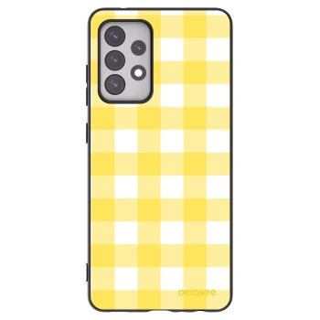 Picasee silikonový černý obal pro Samsung Galaxy A52 5G A525F - Gride lemon