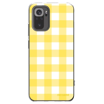 Picasee silikonový průhledný obal pro Xiaomi Redmi Note 10S - Gride lemon