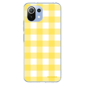 Picasee silikonový průhledný obal pro Xiaomi Mi 11 Lite - Gride lemon