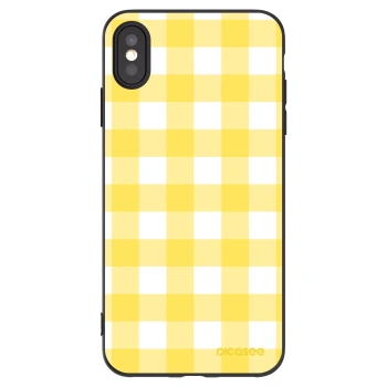 Picasee silikonový černý obal pro Apple iPhone XS Max - Gride lemon
