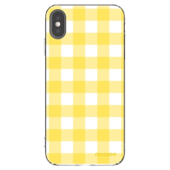 Picasee silikonový průhledný obal pro Apple iPhone XS Max - Gride lemon