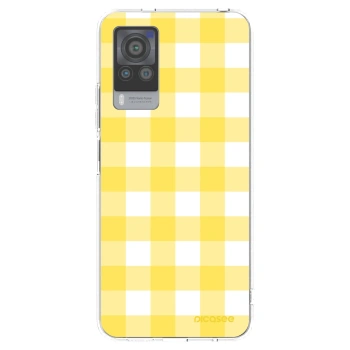 Picasee silikonový průhledný obal pro Vivo X60 Pro 5G - Gride lemon