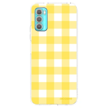Picasee silikonový průhledný obal pro Motorola Moto G60 - Gride lemon