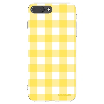 Picasee silikonový průhledný obal pro Apple iPhone 7 Plus - Gride lemon