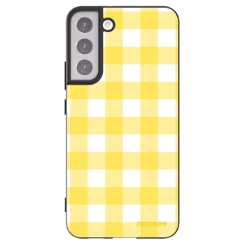 Picasee silikonový černý obal pro Samsung Galaxy S22+ 5G - Gride lemon
