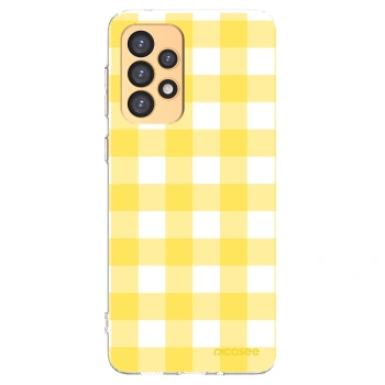 Picasee silikonový průhledný obal pro Samsung Galaxy A33 5G A336 - Gride lemon