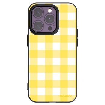 Picasee silikonový černý obal pro Apple iPhone 14 Pro - Gride lemon