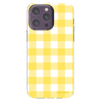Picasee silikonový průhledný obal pro Apple iPhone 14 Pro Max - Gride lemon