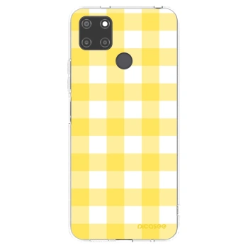 Picasee silikonový průhledný obal pro Realme C21Y - Gride lemon