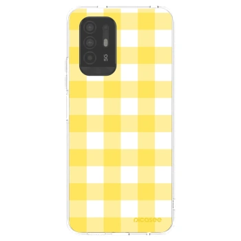 Picasee silikonový průhledný obal pro OPPO A94 5G - Gride lemon