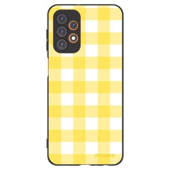 Picasee silikonový černý obal pro Samsung Galaxy A23 A235F 4G - Gride lemon