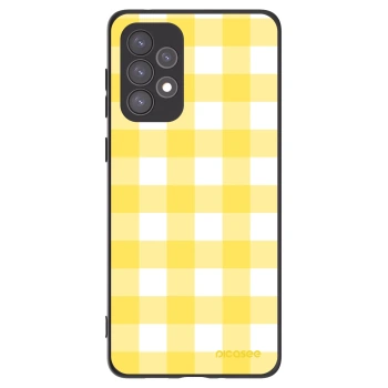 Picasee silikonový černý obal pro Samsung Galaxy A73 5G - Gride lemon