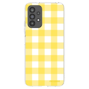 Picasee silikonový průhledný obal pro Samsung Galaxy A73 5G - Gride lemon