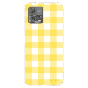 Picasee silikonový průhledný obal pro Motorola Moto G72 - Gride lemon