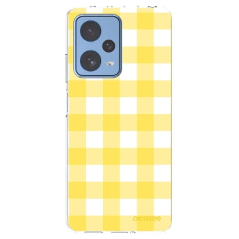 Picasee silikonový průhledný obal pro Xiaomi Redmi Note 12 Pro 5G - Gride lemon