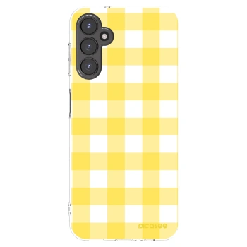 Picasee silikonový průhledný obal pro Samsung Galaxy A14 4G A145R - Gride lemon