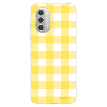 Picasee silikonový průhledný obal pro Motorola Moto G51 - Gride lemon