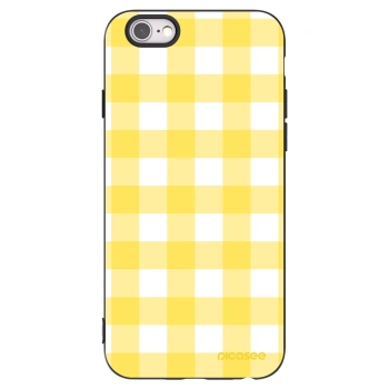 Picasee silikonový černý obal pro Apple iPhone 6/6S - Gride lemon
