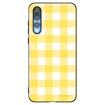 Picasee silikonový černý obal pro Huawei P20 Pro - Gride lemon