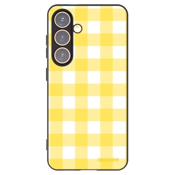 Picasee silikonový černý obal pro Samsung Galaxy S24 S921B 5G - Gride lemon