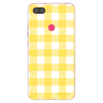 Picasee silikonový průhledný obal pro Xiaomi Mi 8 Lite - Gride lemon