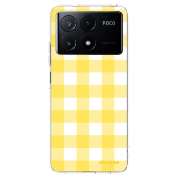 Picasee silikonový průhledný obal pro Xiaomi Poco X6 Pro - Gride lemon