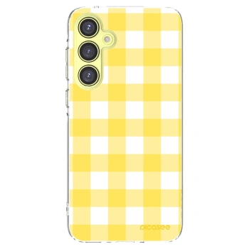 Picasee silikonový průhledný obal pro Samsung Galaxy A35 5G A356B - Gride lemon
