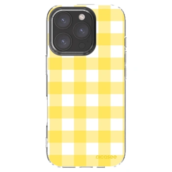 Picasee silikonový průhledný obal pro Apple iPhone 16 Pro - Gride lemon
