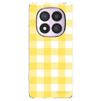 Picasee silikonový průhledný obal pro Xiaomi Redmi Note 14 Pro 5G - Gride lemon