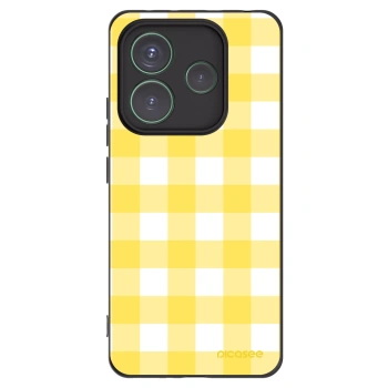 Picasee silikonový černý obal pro Xiaomi Redmi Note 14 5G - Gride lemon