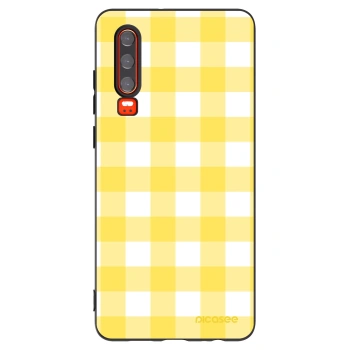 Picasee silikonový černý obal pro Huawei P30 - Gride lemon