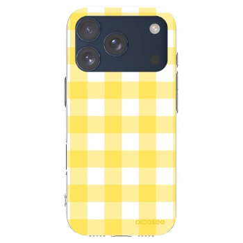 Picasee silikonový průhledný obal pro Apple iPhone 17 Pro - Gride lemon
