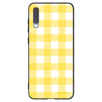 Picasee silikonový černý obal pro Samsung Galaxy A70 A705F - Gride lemon