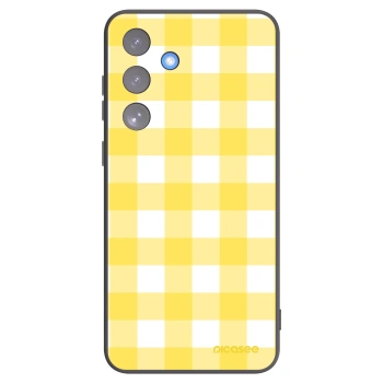 Picasee silikonový černý obal pro Samsung Galaxy S25 FE 5G - Gride lemon