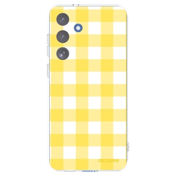 Picasee silikonový průhledný obal pro Samsung Galaxy S25 FE 5G - Gride lemon