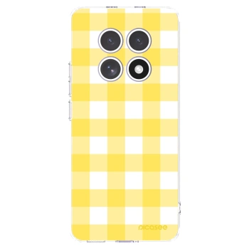 Picasee silikonový průhledný obal pro Xiaomi Redmi Note 15 4G - Gride lemon