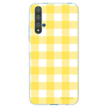 Picasee silikonový průhledný obal pro Huawei Nova 5T - Gride lemon