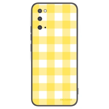 Picasee silikonový černý obal pro Samsung Galaxy S20 G980F - Gride lemon