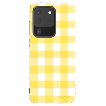 Picasee silikonový průhledný obal pro Samsung Galaxy S20 Ultra 5G G988F - Gride lemon