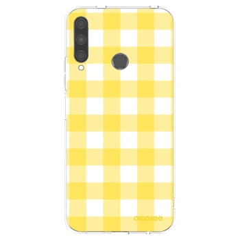 Picasee silikonový průhledný obal pro Huawei P40 Lite E - Gride lemon