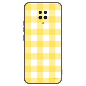 Picasee silikonový černý obal pro Xiaomi Redmi Note 9 Pro - Gride lemon